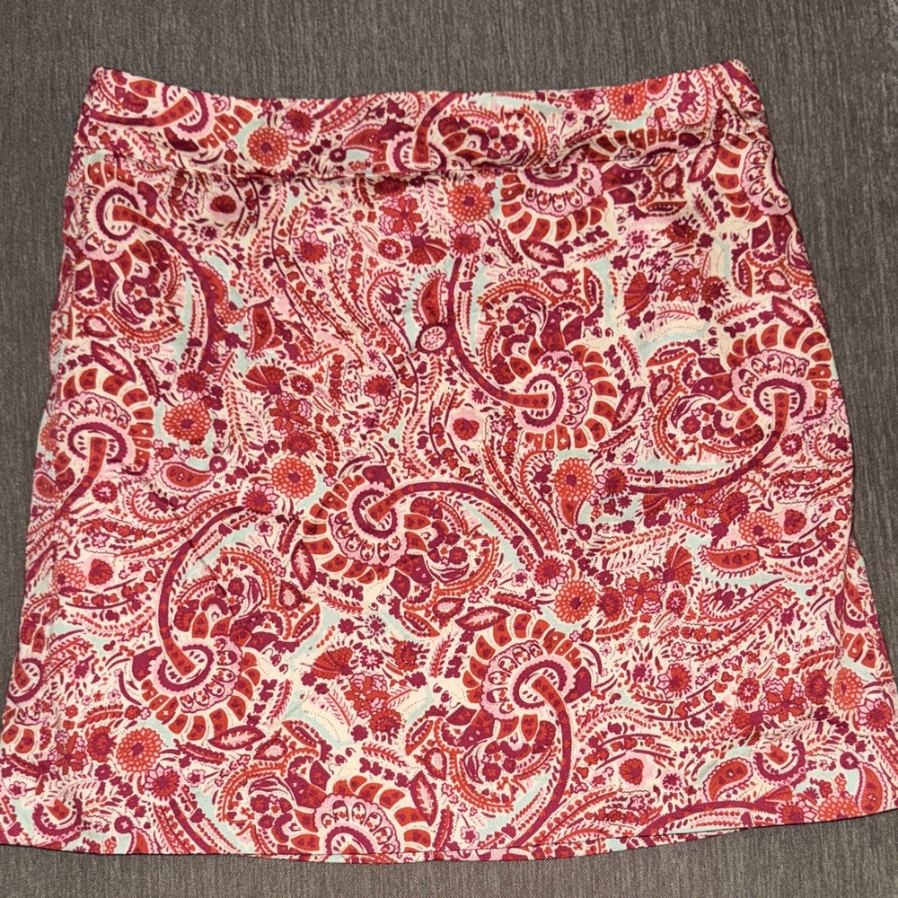 Ann Taylor loft Floral Paisley Print Skirt size 6